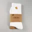 Carhartt WIP Chase Socks - White/Gold
